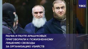 Рауфа и Рауля Арашуковых приговорили к пожизненному лишению свободы за организацию убийств