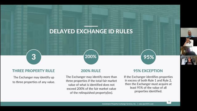 I.R.C. §1031 TAX DEFERRAL STRATEGIES