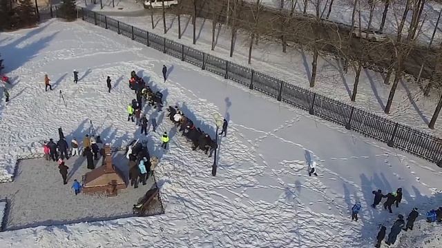 Русские Рождественские игры на свежем воздухе 2018 , dji phantom 3s, Gitup Git2 смотреть онлайн