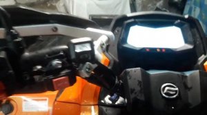Установка ручек с подогревом.(KOSO)на квадроцикл.часть5