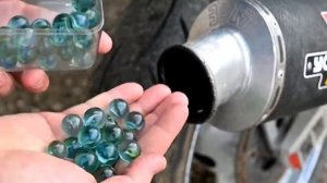 Стеклянные шарики в глушитель мотоцикла