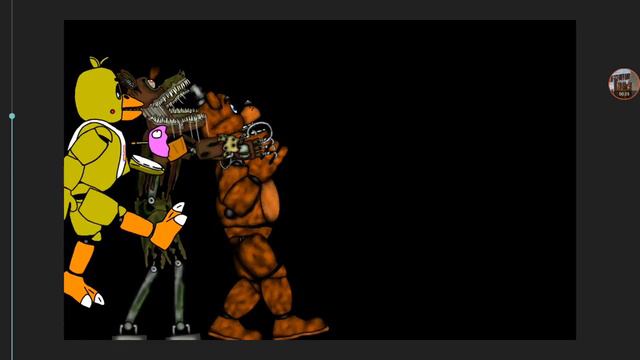 Аниматроники 1 части VS Twisted аниматроников