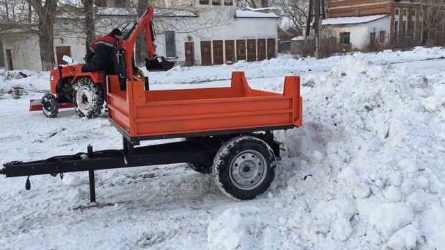 Минитрактор Уралец с экскаватором смотреть онлайн