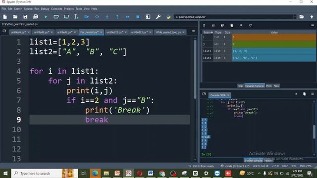 Break in Nested Loops | Python Tutorial in Urdu | Hindi