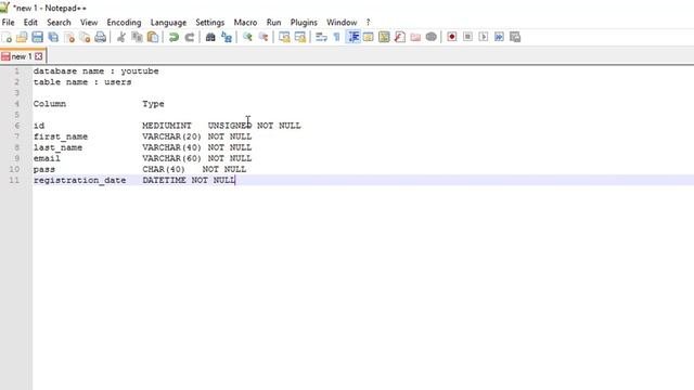 Mysql Tutorial In Hindi Part 5 Not Null