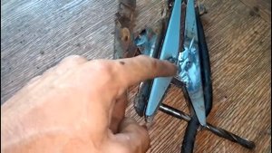 Самодельная масса, для сварки.