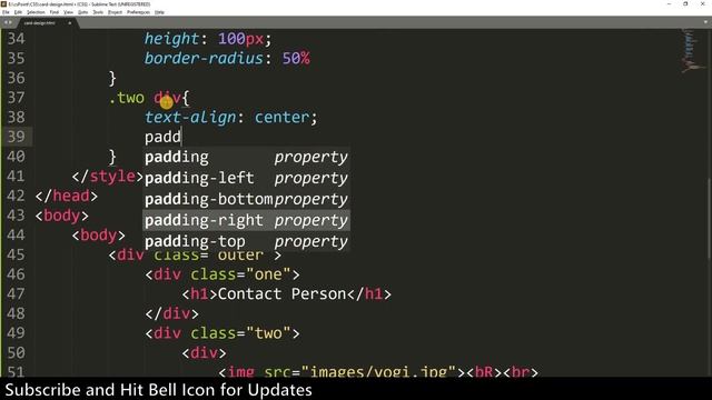 CSS Card Design Tutorial using html and css| csPoint web design tutorial