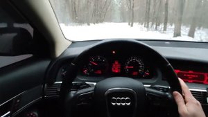 Дрифт, START, DRIFT, резкий СТАРТ на снегу АУДИ А6 С6 QUATTRO