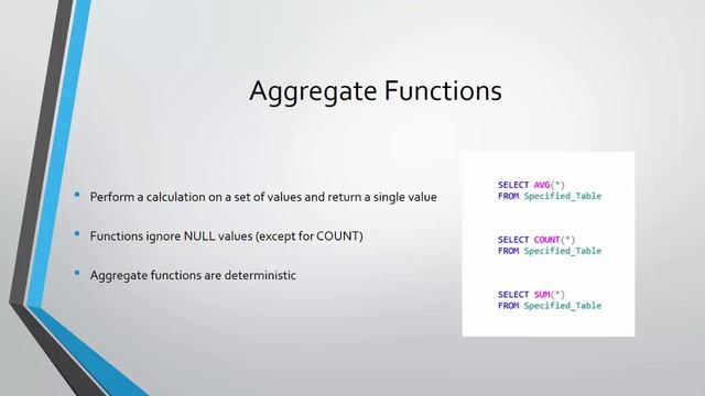 CPSC 2100: SQL Server Functions