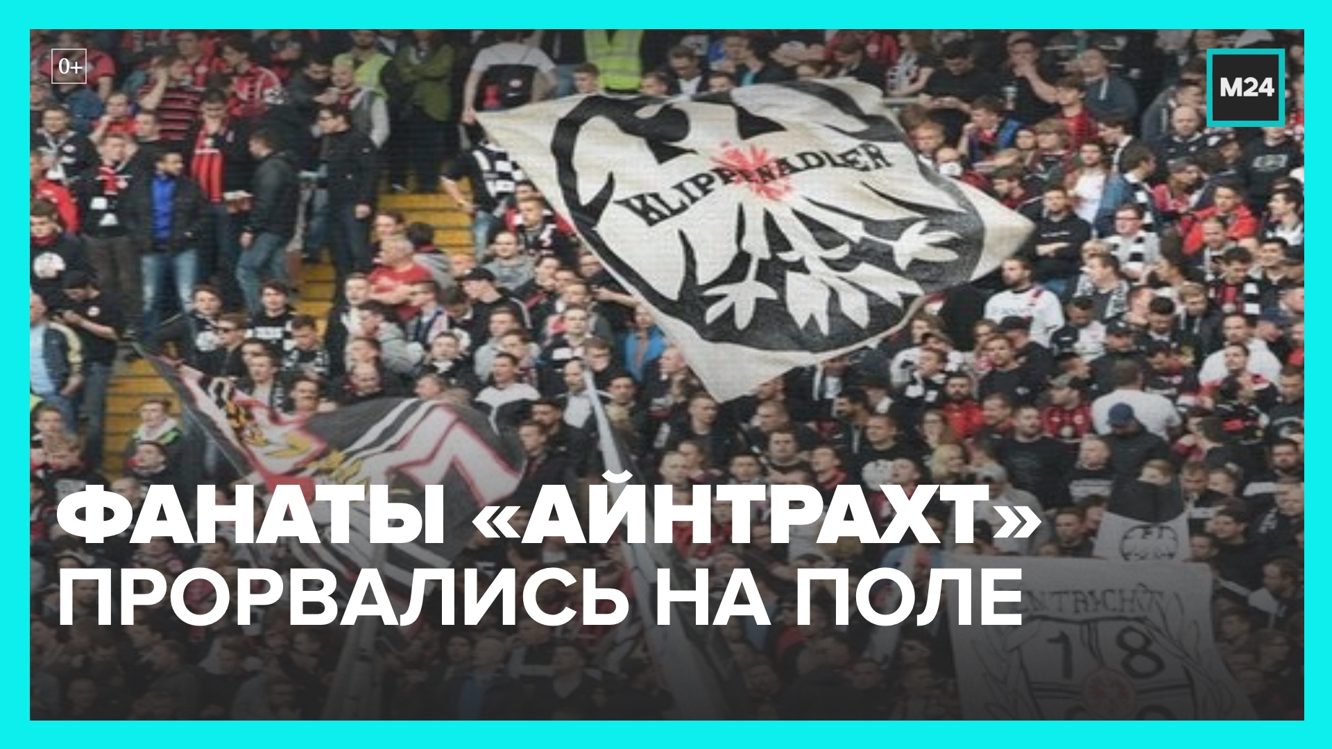 Тысячи фанатов футбольного клуба  Айнтрахт  прорвались на поле после победы команды – Москва 24