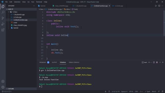 Inline Function C++ Bangla || C++ Bangla Tutorial ||  Object Oriented Programming Bangla Tutorial