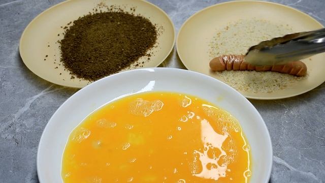 Отличный рецепт завтрака для любителей сосиски. | Great breakfast recipe for sausage lovers!