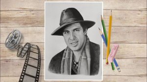 Адриано Челентано портрет графитовыми карандашами @Celentanoofficial