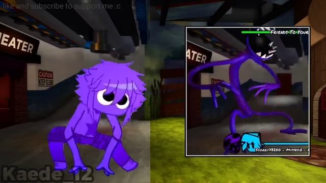 Vs. Rainbow Friends / Friends to your End Song / Roblox Rainbow Friends Chapter 1 / FNFxGacha Part смотреть онлайн