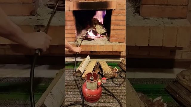 Как быстро разжечь камин / How to light a fireplace #мастерhouse #fireplace