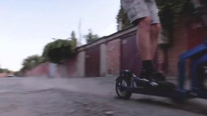 На что способен самодельный Электро-самокат из Гироскутера!