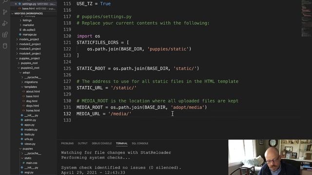 Setting up a Django Project for CSS