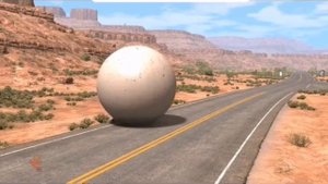 Giant Balls vs Cars  - BeamNG.Drive