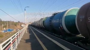ВЛ80С-2035 с грузовым поездом следованием на Владимир