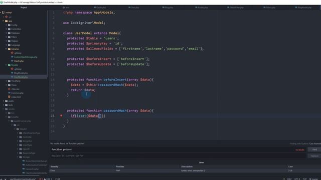 CodeIgniter 4 RESTapi Server - Part 3 - User Registration & Custom Storage