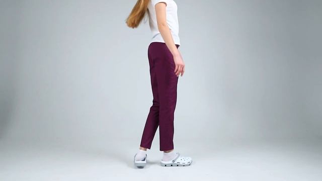 Брюки медицинские женские "Франческа" фиолетовые | СЕВЕР-СПЕЦОДЕЖДА | Ещё больше новинок смотреть онлайн