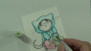 Colour with 'U' - Purrfect in Copics!