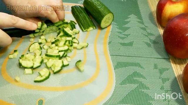 Вкусный, полезный и нежный, овощной салат! ? смотреть онлайн