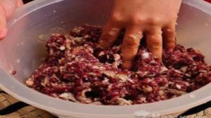 Самса с бараниной из слоеного теста