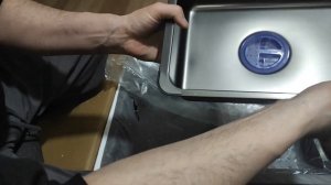 Мойка (раковина) "Водопад" для современной кухни. Полная комплектация, распаковка.