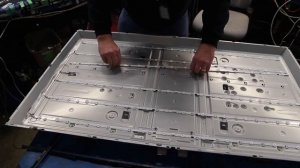 Samsung 58" TV LED Strip Replacement Tutorial for No Backlights Samsung Model UE58 UN58 UA58