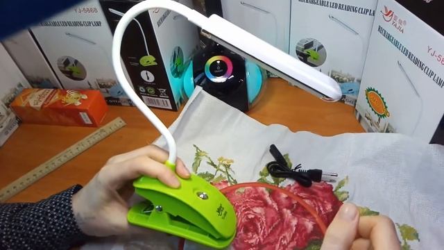 Обзор лампы на прищепке YaJia YJ-5868 смотреть онлайн