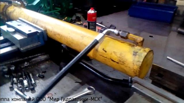 Проверка гидроцилиндра 100х80х1200 (Пресс для ТБО) | Испытание под высоким давлением | HYDM.RU #26 смотреть онлайн