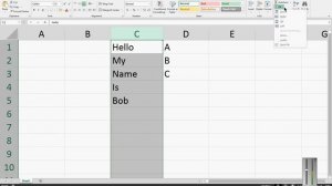 How to use the Justify Command  in Microsoft Excel 2013