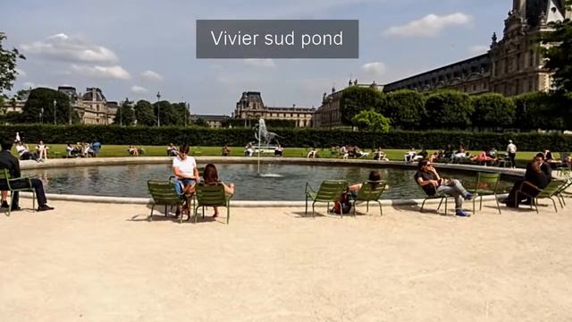 Jardin des Tuileries Gardens in Paris France смотреть онлайн