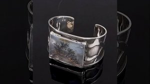 Браслет с дендроагатом