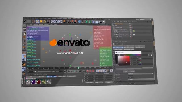 Dynamic Spheres Logo Reveal | Cinema 4D Templates - Videohive смотреть онлайн