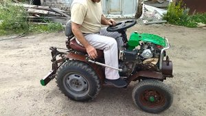 Микротрактор....очередной шедевр гаражной самодеятельности соседа по гаражу, они выходят на свет)))