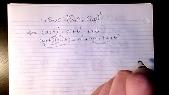 1+sin2x=(sinx+cosx)^2 How to verify Trigonometric identities смотреть онлайн