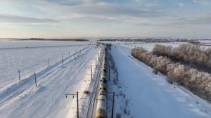 Трудовое - Зима - Поезд