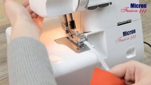 Применение лапки Micron для пришивания резинки