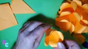 Панно из цветной бумаги "ЦВЕТОК". Бумагопластика. Подарок своими руками.