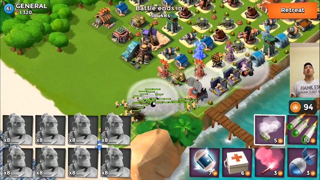 Boom Beach STAND YOUR GROUND - 1000 DIAMONDS on a REAL PLAYER BASE смотреть онлайн