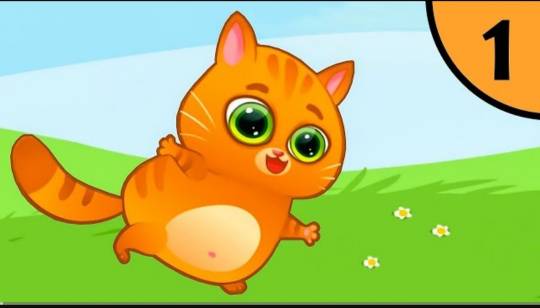 Суровый котик БУБУ 1#Ночные истории Мультик игра про котят на Игрули Angelina Play