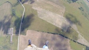 Третий прыжок с парашютом. DZ Алферьево, парашют Д6.