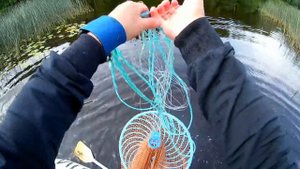 Кастинговая сеть пробуем с лодки