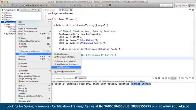 Spring Framework Tutorial  | Spring Tutorial For Beginners  | Java Framework | Edureka Rewind - 4