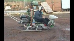 самодельный вертолёт.супер