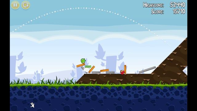 Poached Eggs - Level 1-2 - Three Stars [ Angry Birds ] смотреть онлайн