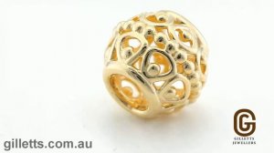 Pandora Gold filigree charm - Pandora code 750458