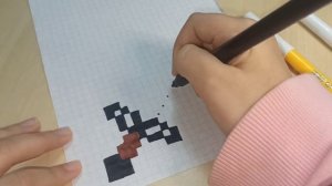 Как нарисовать меч из Minecraft.🗡️